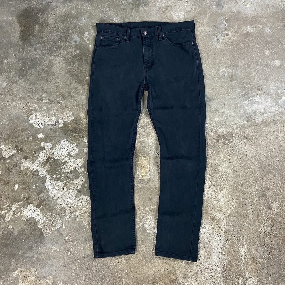 Levi's 510 Jeans Size 33x30 Black Dark Wash Skinny Slim Fit Stretch Casual